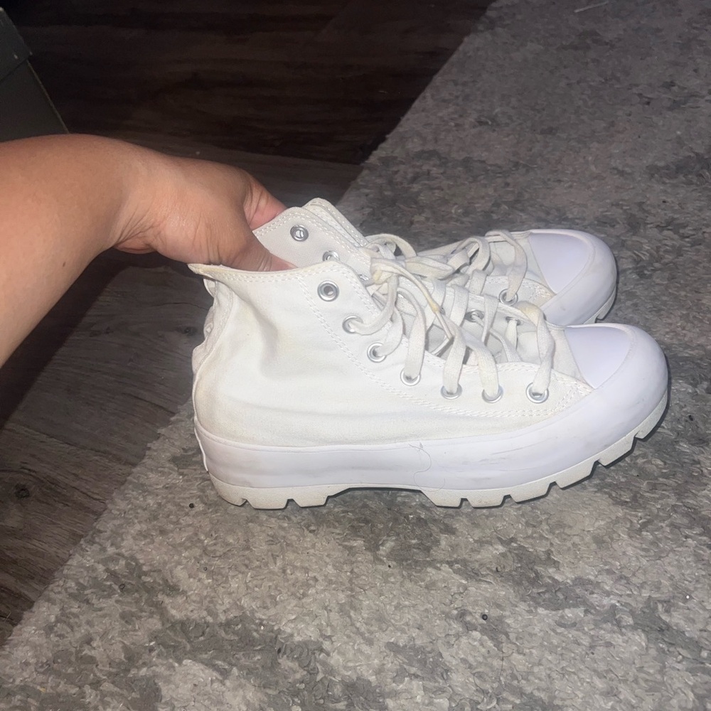 Women's White High-Top Sneakers converse